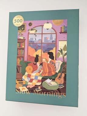 NEW IN BOX Hobbry "Slow Mornings" 500-Piece Puzzle